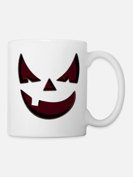Pumpkin face - Mug - white
