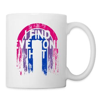 I Find Everyone Hot Bisexual Sayings Bi Quotes - Mug - white - Right