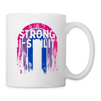 Strong Bi-sivility Bisexual LGBTQ Bi Pride LGBT - Mug - white - Right