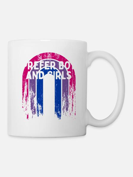 I Prefer Boys and Girls Bisexual LGBTQ Bi Pride - Tasse - Weiß