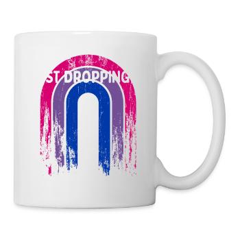 Juste laisser tomber Bi Bisexuel LGBTQ Bi Pride LGBT - Mug blanc - blanc - Droite