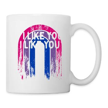 If I Like You I Like You Bisexual LGBTQ Bi Pride - Mug - white - Right