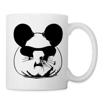 Guinea pig cool sunglasses funny vector 15 - Mug - white - Right