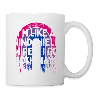 Je vais dans les deux sens Bisexuel LGBTQ Bi Pride Drôle de papa - Mug blanc - blanc - Droite