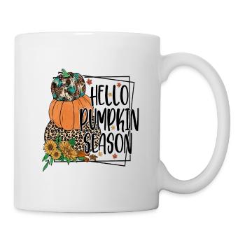 Bonjour la saison des citrouilles - Mug blanc - blanc - Droite