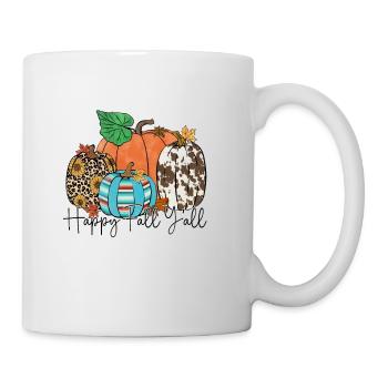 Happy Fall y'all - Tasse - Weiß - Rechts
