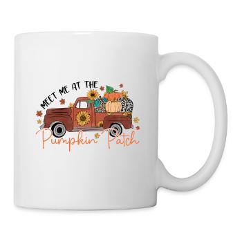Rencontrez-moi à Pumpkin Patch - Mug blanc - blanc - Droite