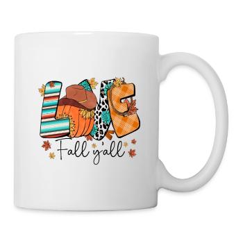 Love Fall y'all - Tasse - Weiß - Rechts