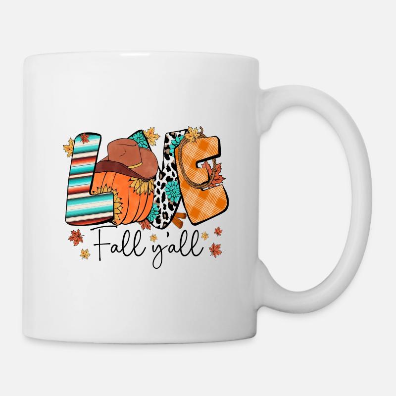 Love Fall y'all - Mug - white