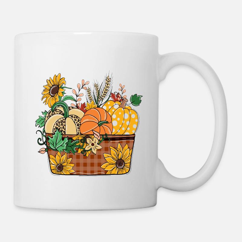 Happy Fall y'all, Halloween Gift - Mug - white