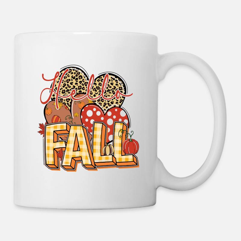 Bonjour Automne, Joyeux Automne à tous - Mug blanc - blanc