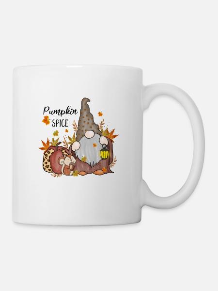 Kürbisgewürz, Halloween Kürbissaison - Tasse - Weiß