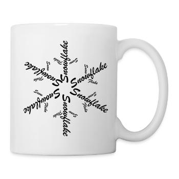 Flocon de neige - Mug blanc - blanc - Droite