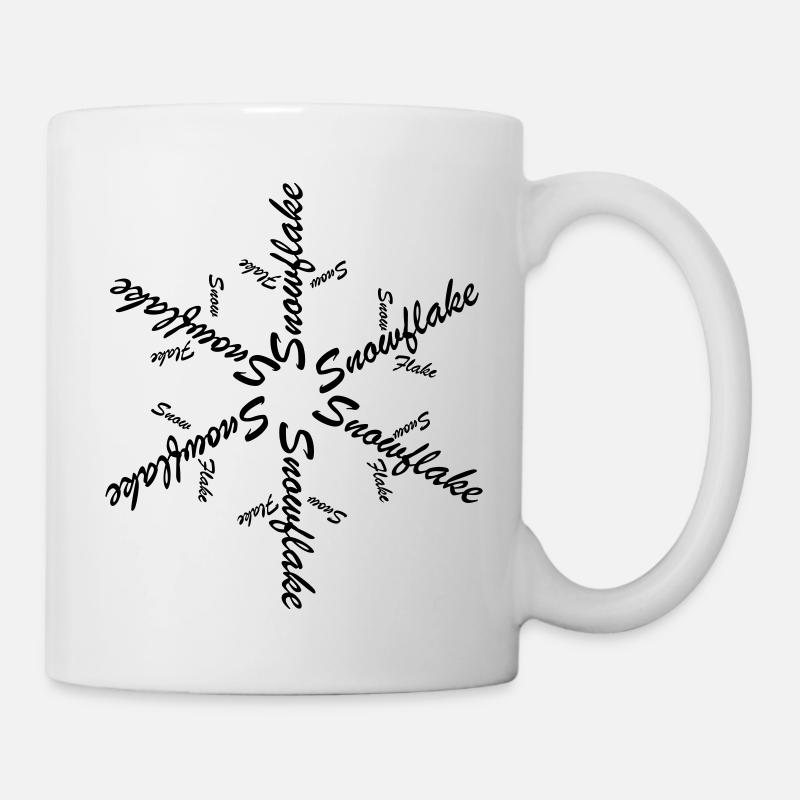 Schneeflocke - Tasse - Weiß