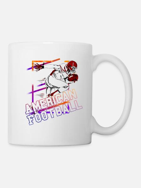 American Football Spieler Footballspieler Sport - Tasse - Weiß