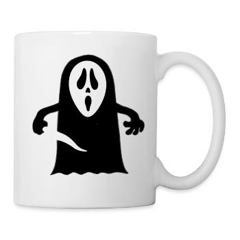 Visage de Boo - Mug blanc - blanc - Droite
