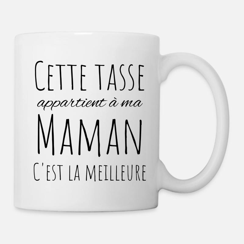 cette tasse appartient à ma maman-mug cadeau mère - Mug blanc - blanc