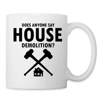 Conception de démolition et de rénovation de maisons - Mug blanc - blanc - Droite