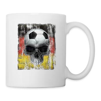 Deutscher Fußballfan - Tasse - Weiß - Rechts