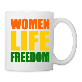 Women life freedom iran - Mug blanc - blanc - Droite