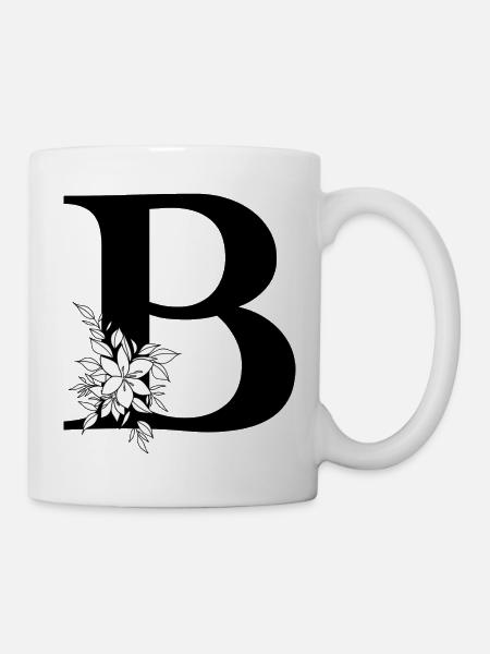 Letter B - Mug - white