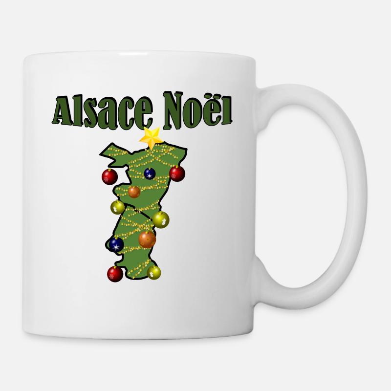 Alsace Noël Sapin - Mug blanc - blanc