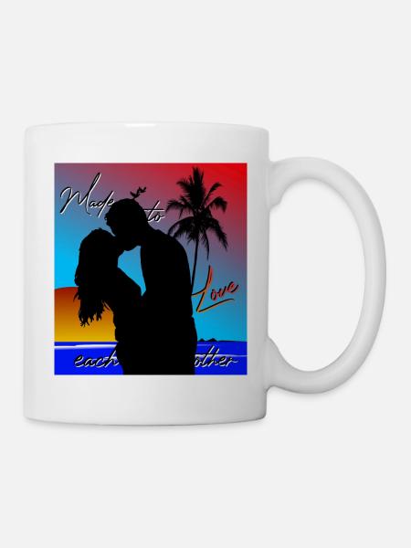 Made to love each other - Tasse - Weiß