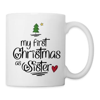 Mon premier Noël en tant que sœur - Mug blanc - blanc - Droite