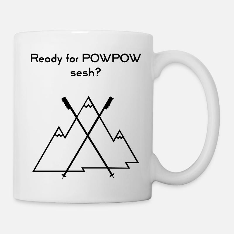 Powpow session - Tasse - Weiß