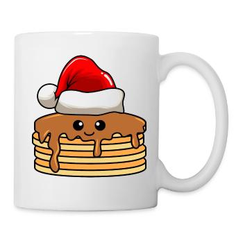 Pancake Weihnachten Comic Xmas - Tasse - Weiß - Rechts