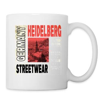 Heidelberg Deutschland Stadt Skyline Heimat Liebe - Tasse - Weiß - Rechts