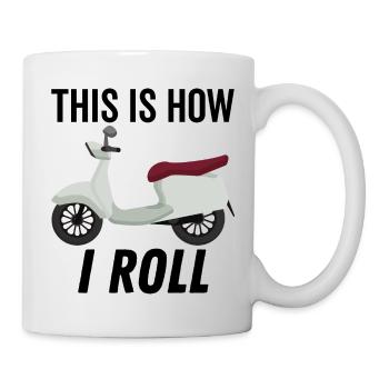 So rolle ich Moped - Tasse - Weiß - Rechts