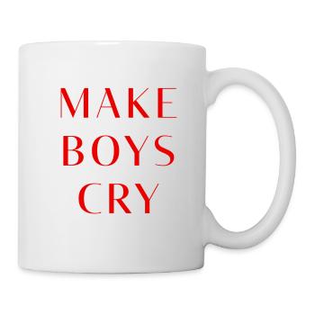 Make boys cry - Mug - white - Right