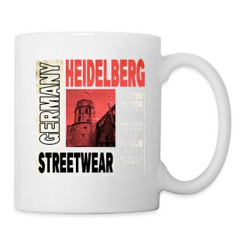 Heidelberg Deutschland Stadt Skyline Heimat Liebe - Tasse - Weiß - Rechts