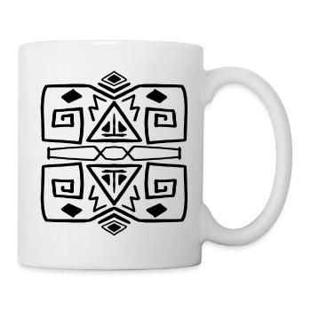 African decoration - Mug - white - Right