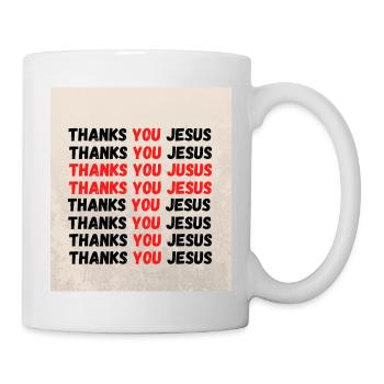 thanks you jesus - Mug - white - Right