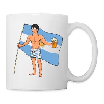 Sexy Mann Argentinien - Tasse - Weiß - Rechts