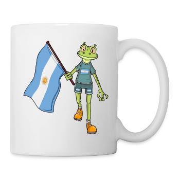Argentinischer Fan Frosch - Tasse - Weiß - Rechts