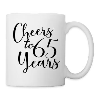 Vive 65 ans 65e anniversaire - Mug blanc - blanc - Droite