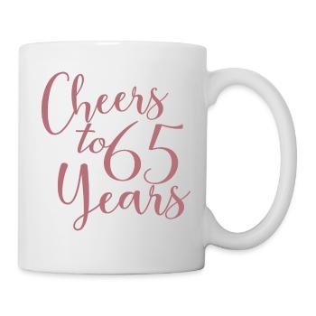 Vive 65 ans 65e anniversaire - Mug blanc - blanc - Droite