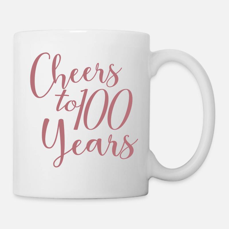 Vive le 100e anniversaire de 100 ans - Mug blanc - blanc