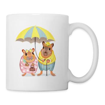Mr. and Mrs. Hamster - Mug - white - Right