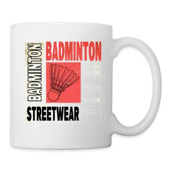 Badminton Badminton Sport Player Vintage Rétro - Mug blanc - blanc - Droite