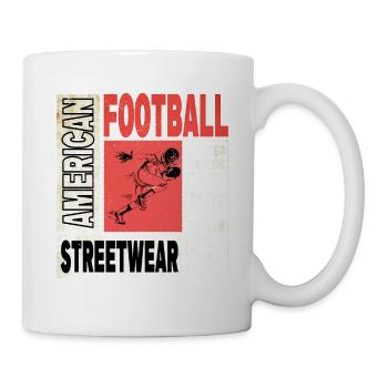American Football Player Vintage Retro USA Sport - Mug - white - Right