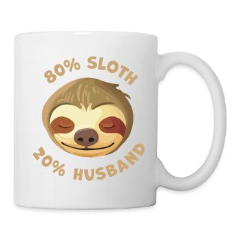 Schönes Geschenk für den faulen Ehemann zum Beispiel - Tasse - Weiß - Rechts