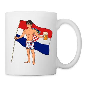 Croatia Sexy Man - Mug - white - Right
