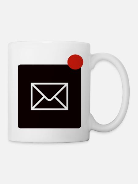 Mail erhalten - Tasse - Weiß