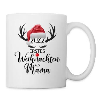 Rudolf Erstes Weihnachten als Mama - Tasse - Weiß - Rechts