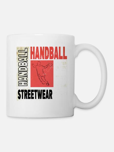 Handball Handball Player Handball Player Vintage Retro - Mug blanc - blanc