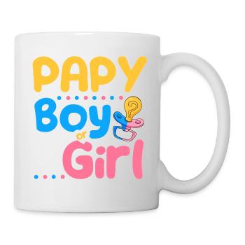 Pink or Blue Papy Loves You Best Dad Ever - Mug - white - Right